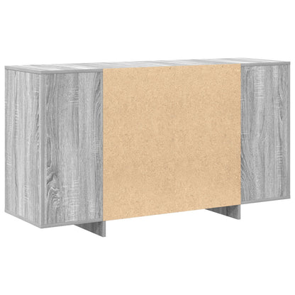 Grijs Dressoir Bewerkt Hout 135 X 41 X 75 Cm
