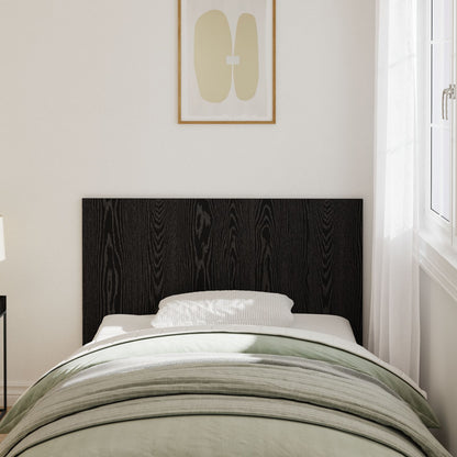 Bed Hoofdbord 120X1,5X80 Cm Gegalvaniseerd Hout Zwart eiken