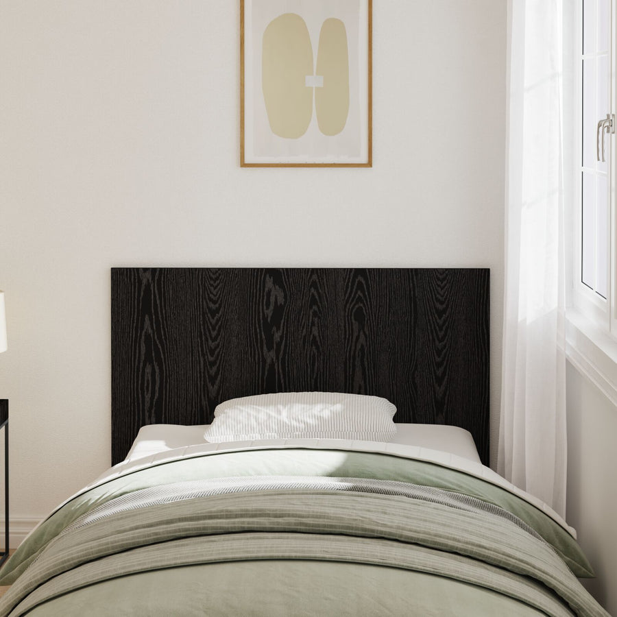 Bed Hoofdbord 120X1,5X80 Cm Gegalvaniseerd Hout Zwart eiken