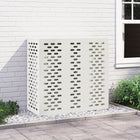 Airconditionerhoes 110x50x105 cm wit staal