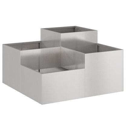 Tuin Planter Weerbestendig staal 80 x 80 x 48 cm