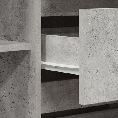 Zijtafel Betonnen Grijs Geëngineerd Hout Zijtafel Rechthoekig