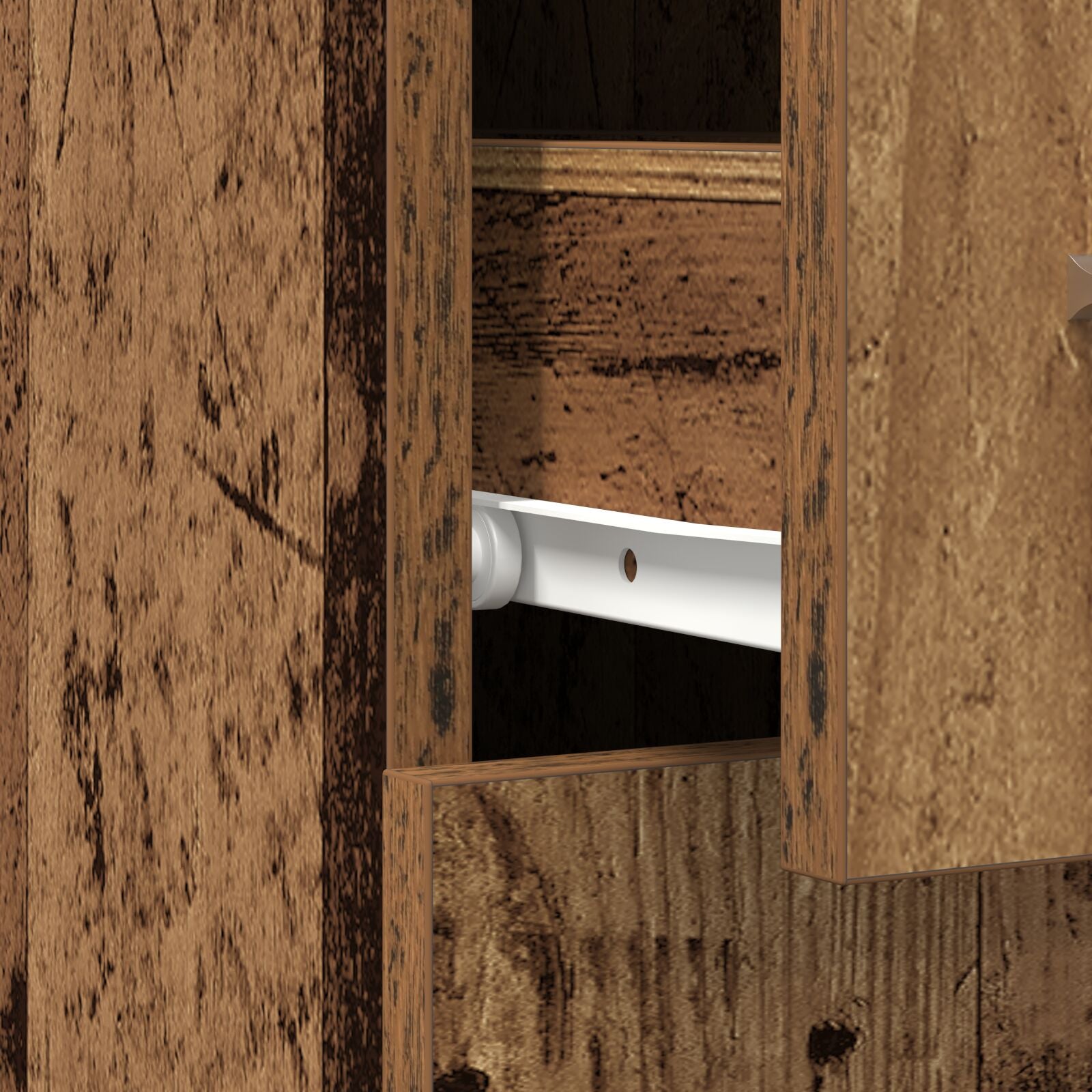 Apothekerskast Oud Hout 20X45,5X60 Cm Bewerkt Hout
