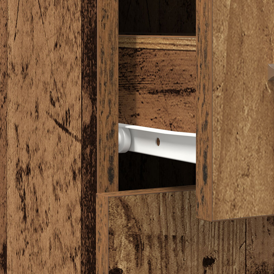 Apothekerskast Oud Hout 20X45,5X60 Cm Bewerkt Hout