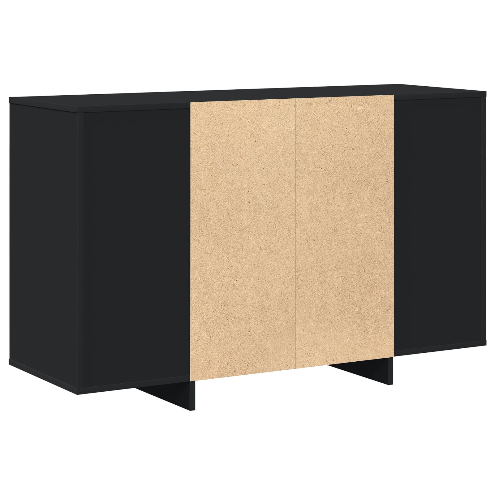 Zwart Dressoir Zwart Samengesteld Hout 120 X 41 X 75 Cm
