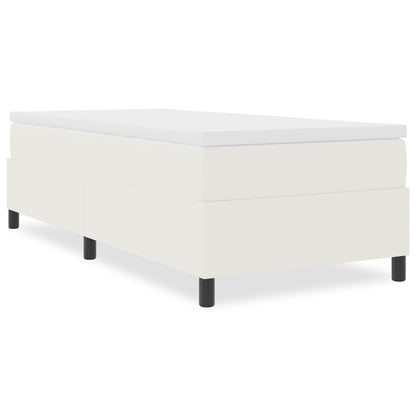 Boxspring Bed Corduroy Stof Crème 80 x 200 cm
