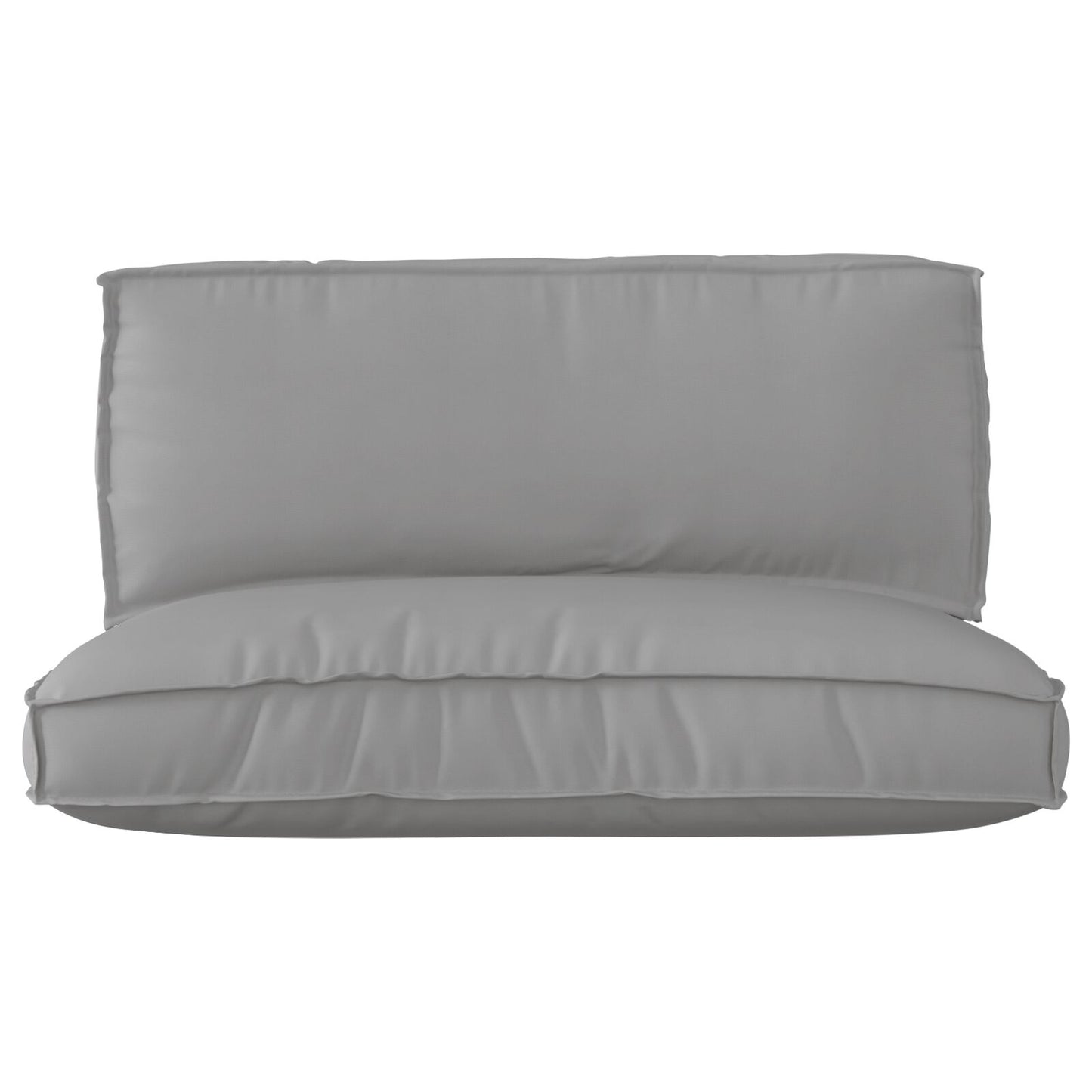 Pallet Kussen Set Set Van 2 Grijs Polyester Afneembare Hoezen