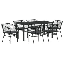 Set Van 4 Zwart Poly Rattan Twee Persoons