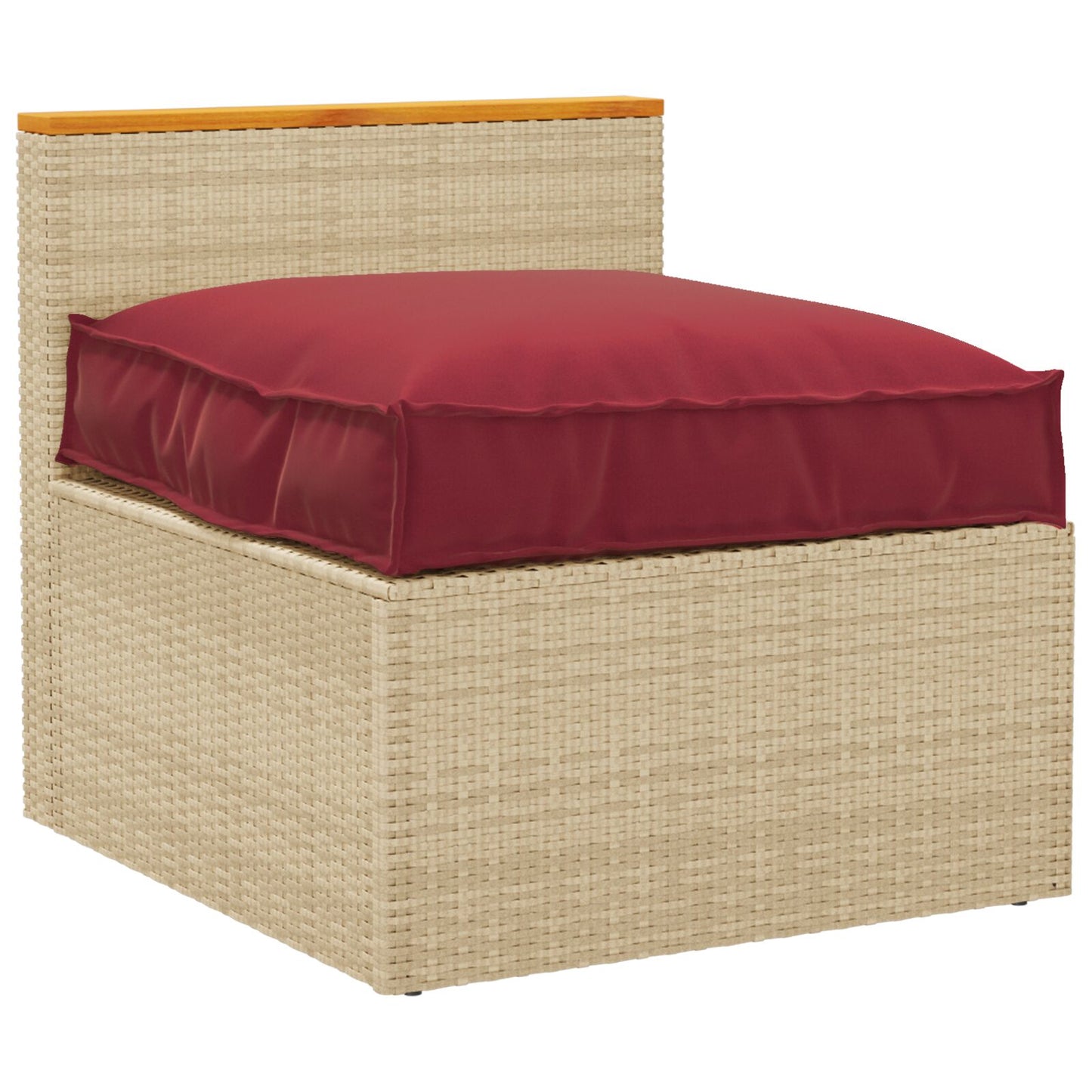 Palletkussen Voor Zitplaats 70X70X12 Cm Oxford Stof Wijnrood