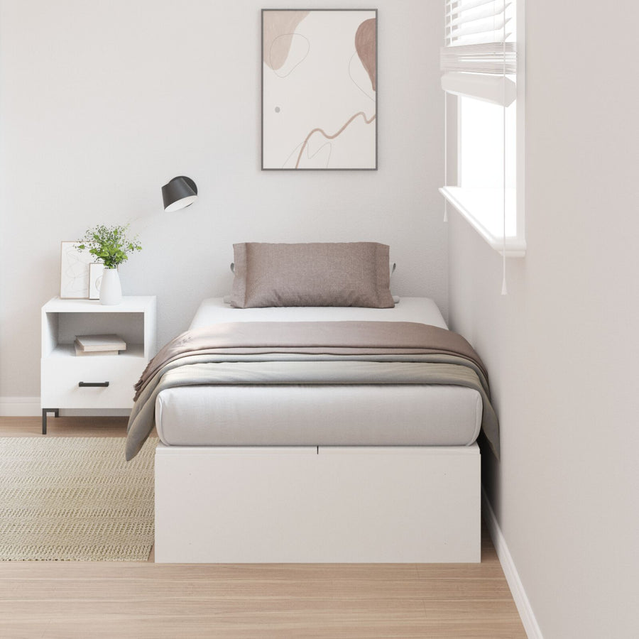 Opbergbedframe Wit 90 x 190 cm
