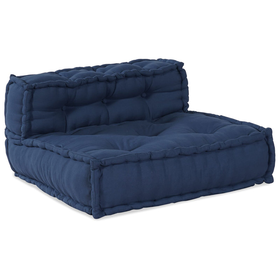 Modulaire Poefs 3 Stuks Stof Indigo 70 x 70 x 54 cm Midden + 2x hoek