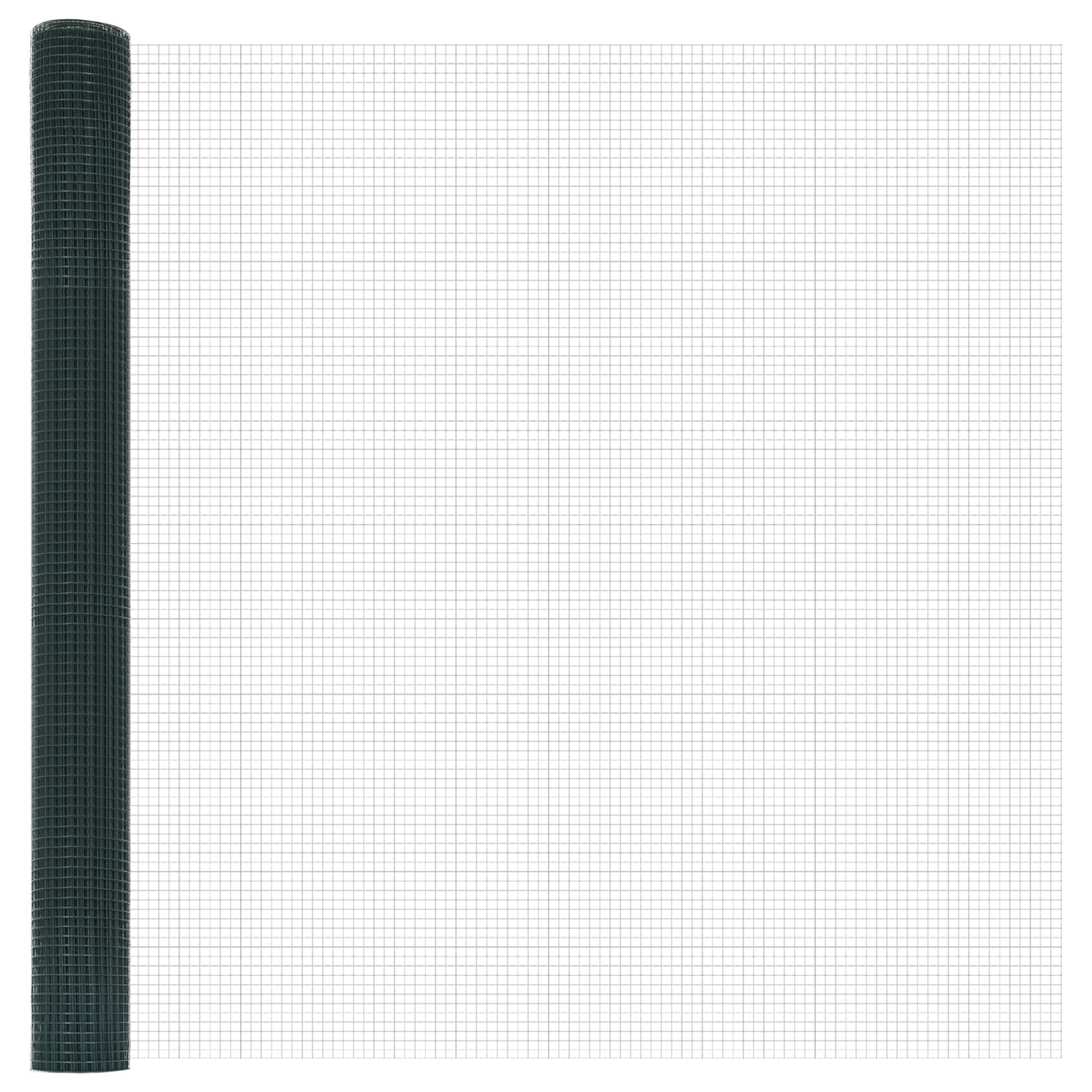 Gelaste Draadhek Met 11 U Palen Groen 1.6X25 M Staal