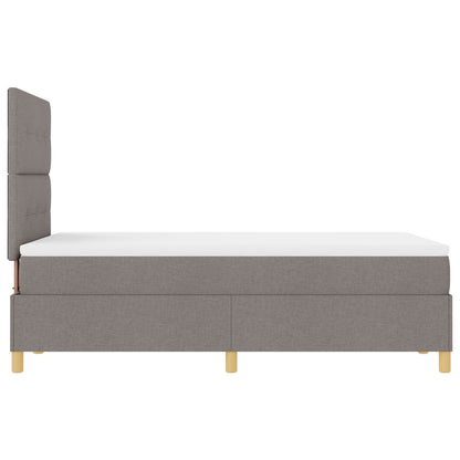 Boxspringbed Met Matras Taupe 120X200 Cm Stof Blauw