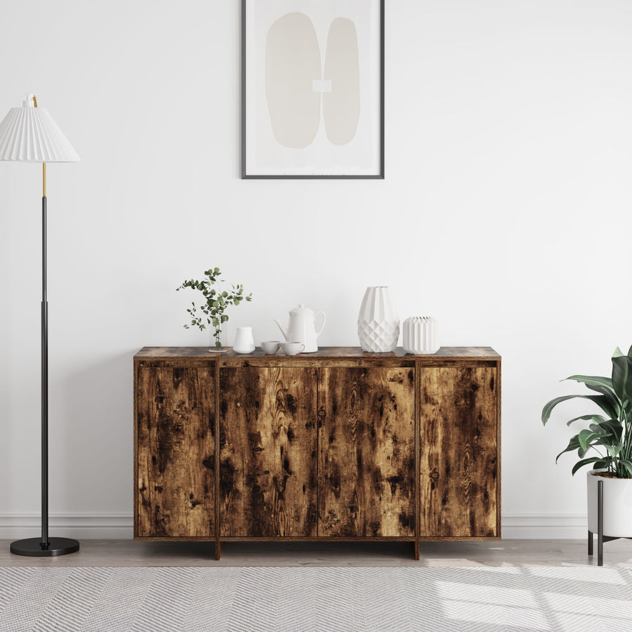 Gerookt Eiken Dressoir Gerookt Eiken Hout 135 X 41 X 75 Cm Opslag