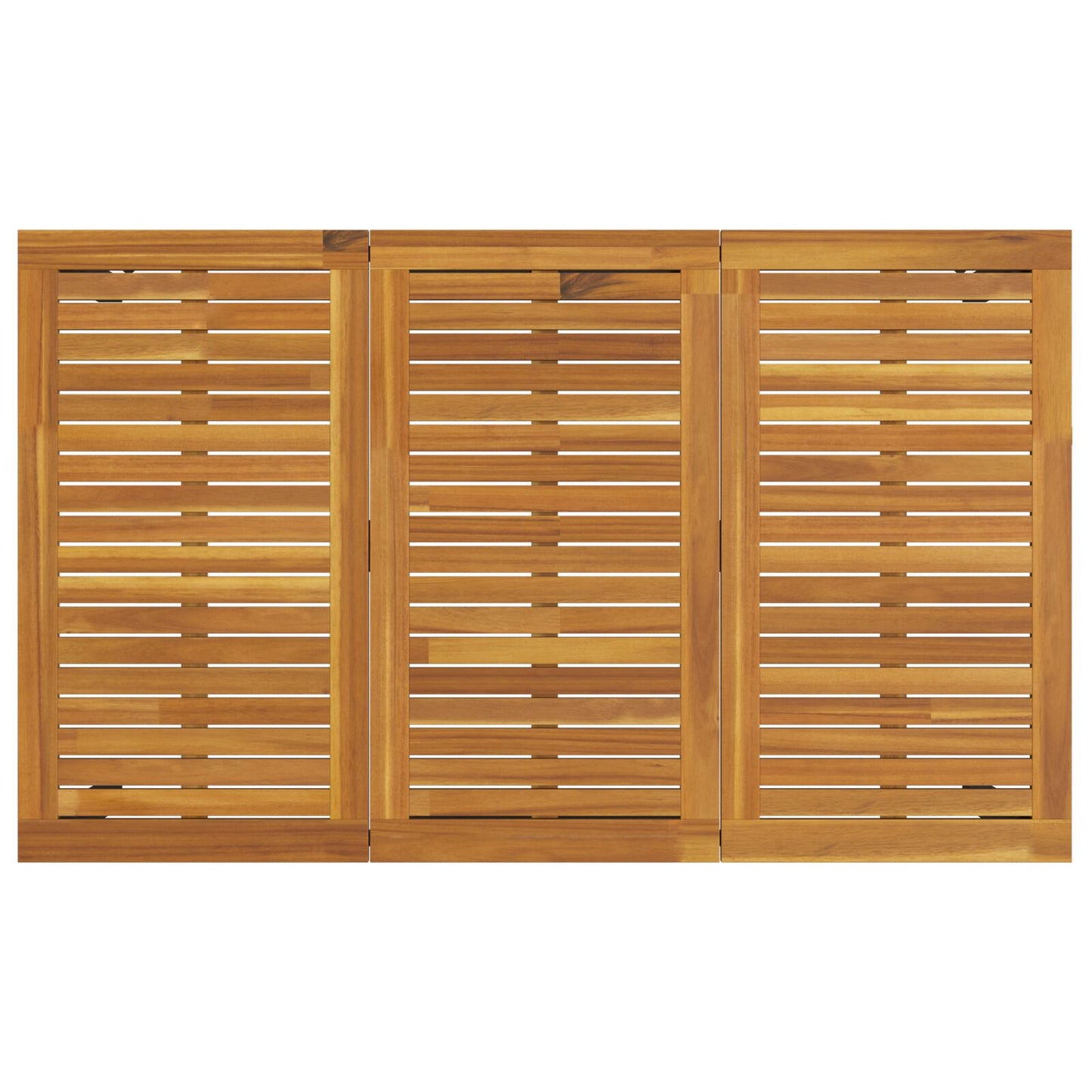 Tuin Tafel Massief Acaciahout En Metaal 150 x 90 x 75 cm Natuurlijk en zwart