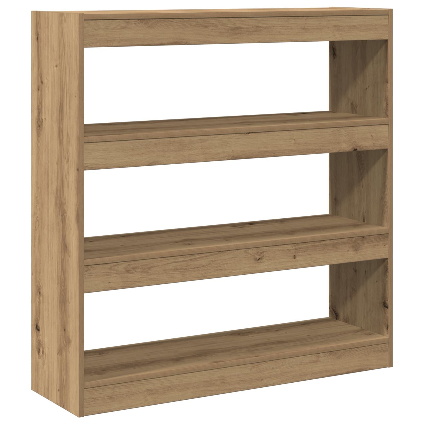 Boekenkast/Kamerscherm In Ambachtelijk Eiken - 100X30X103Cm, Gemaakt Van Gefabriceerd Hout