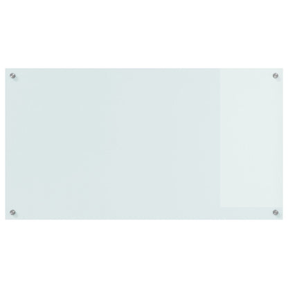 Keuken Achterwand 110X60X0,6 Cm Gehard Glas Wit 110 x 60 cm