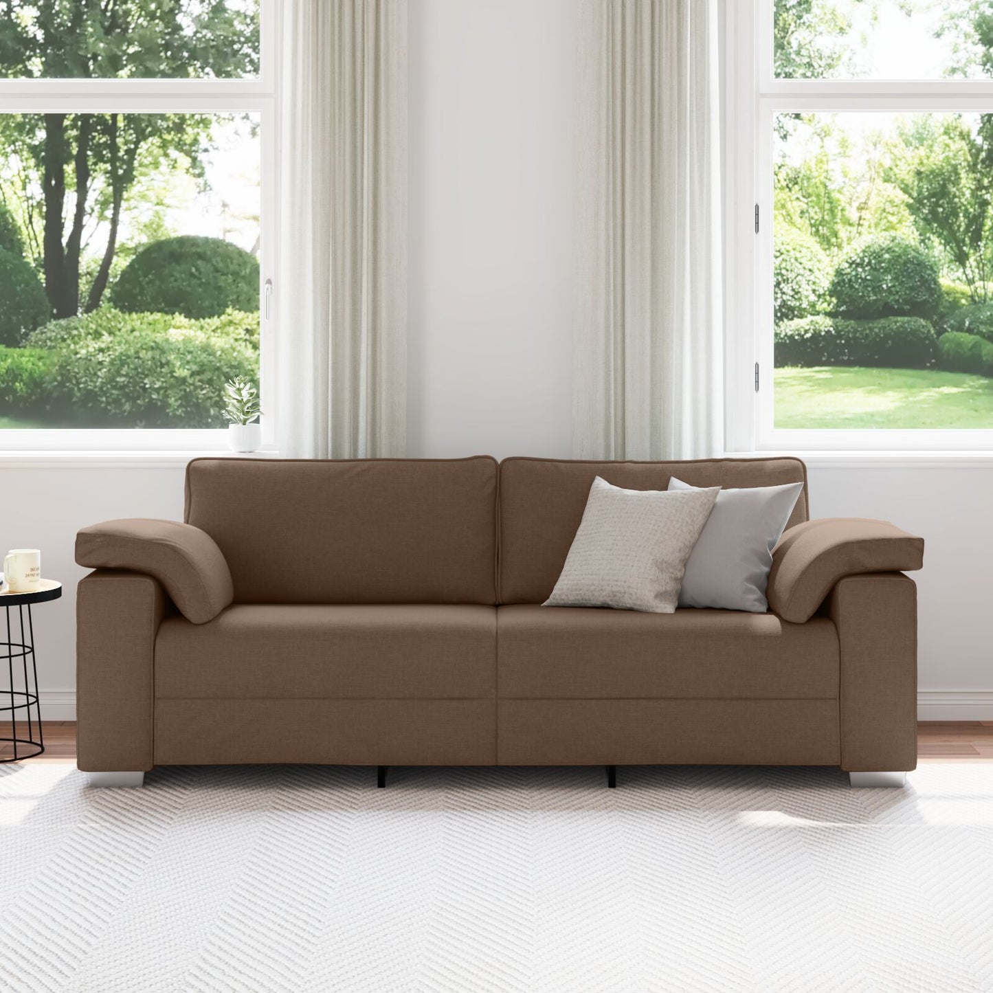 3-Zitsbank Stof Bruin 178 cm