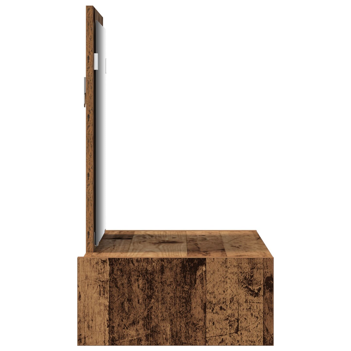 Wandkaptafel 60 x 40 x 70 cm Oud hout zonder LED