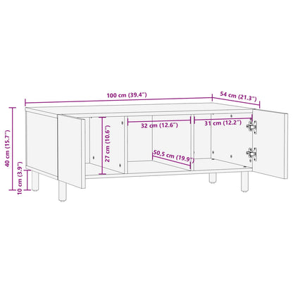 Salontafel 100X54X40 Cm Massief acaciahout