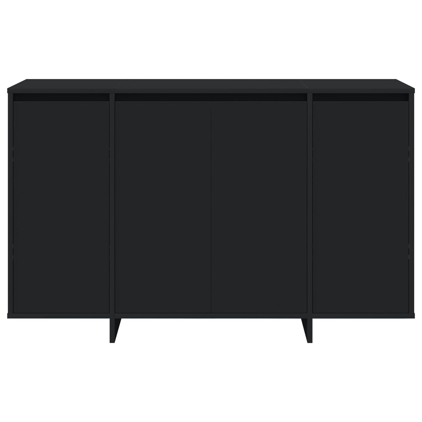Zwart Dressoir Zwart Samengesteld Hout 120 X 41 X 75 Cm