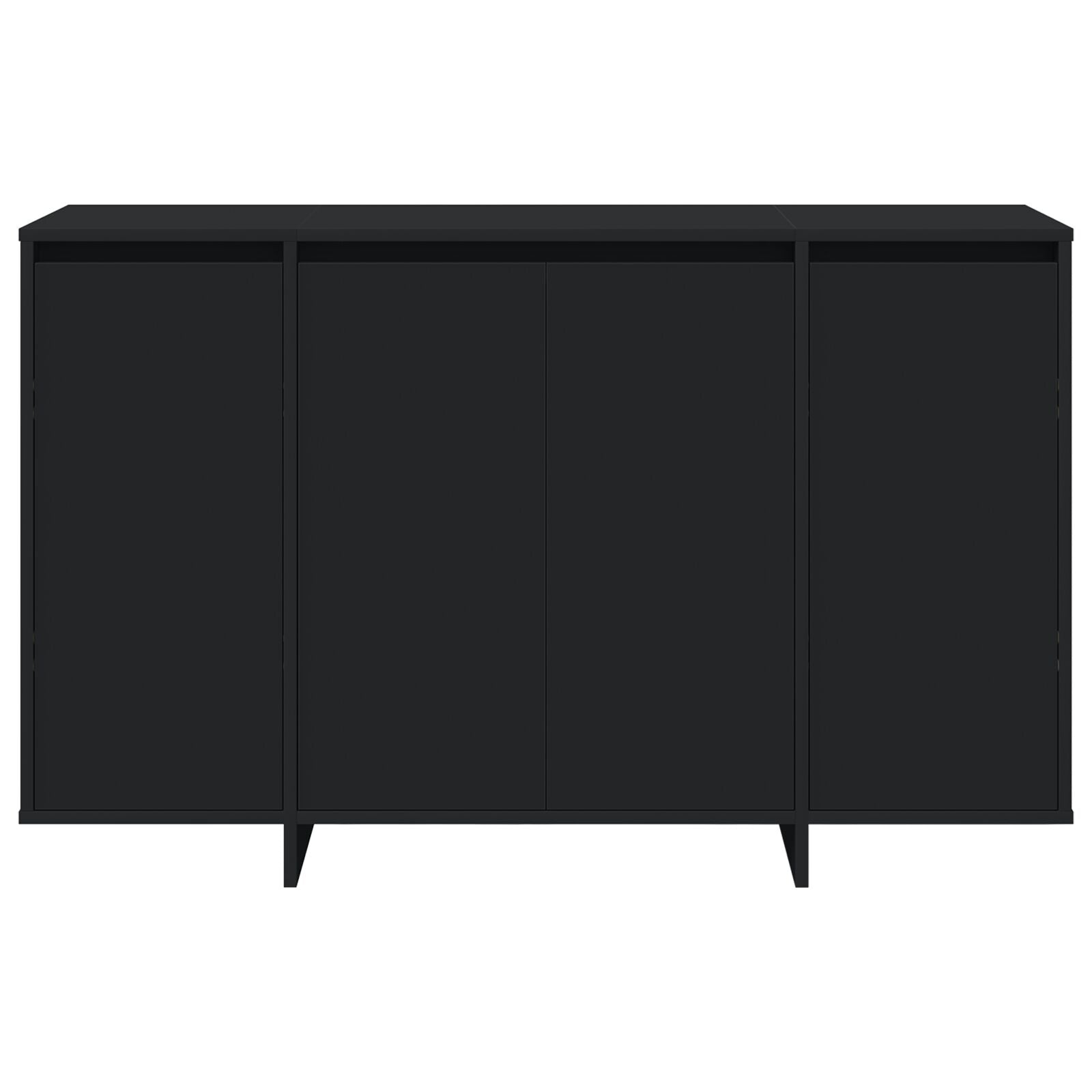 Zwart Dressoir Zwart Samengesteld Hout 120 X 41 X 75 Cm