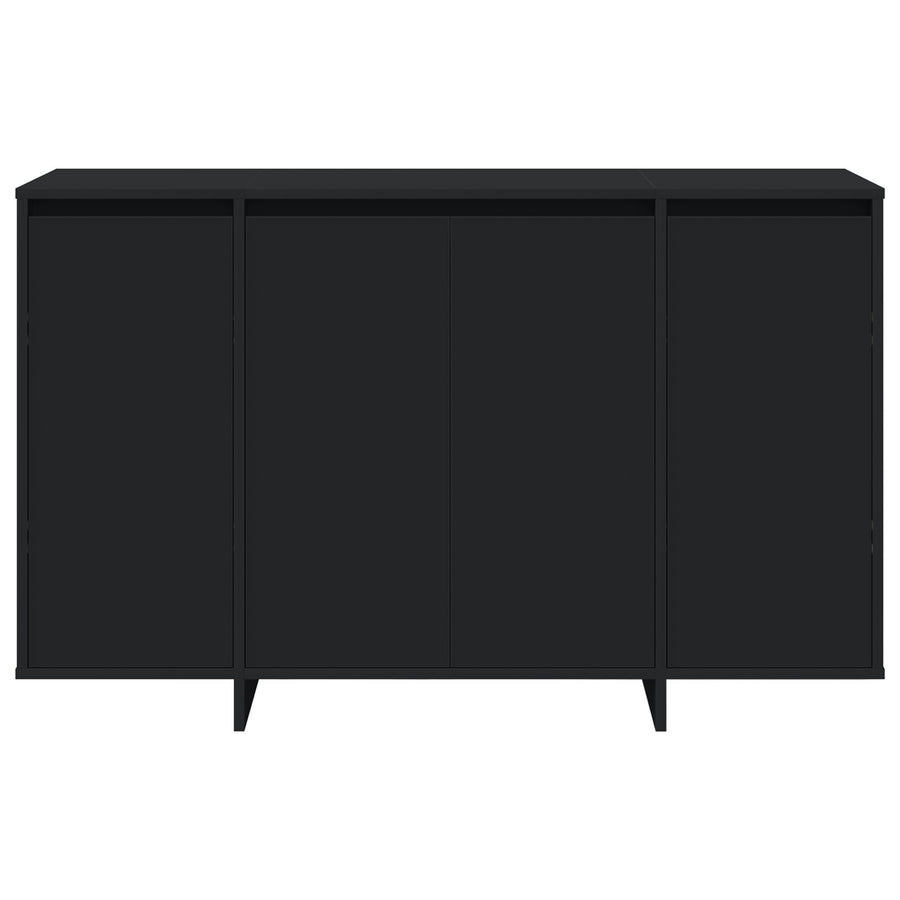 Zwart Dressoir Zwart Samengesteld Hout 120 X 41 X 75 Cm