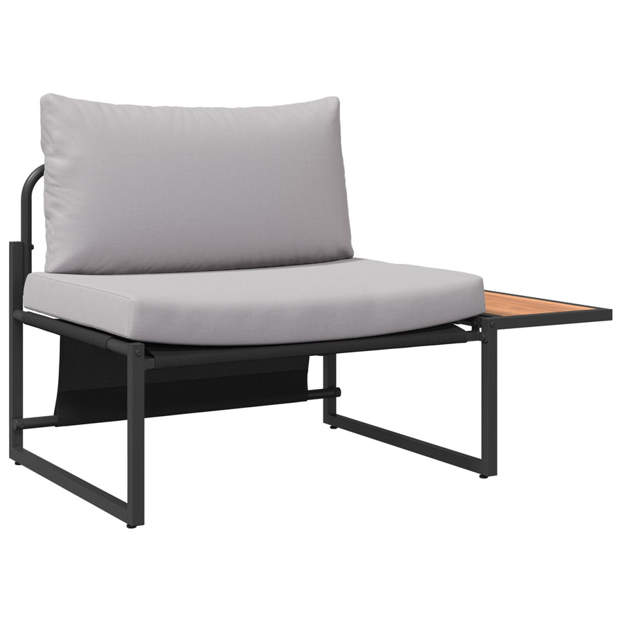 3-Delig Tuinsofa Set Met Lichtgrijze Kussens