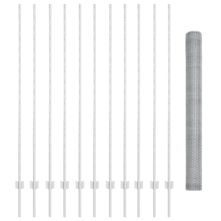 Tuinschutting Set Set Van 2 Gegalvaniseerd Staal Medium Duurzaam