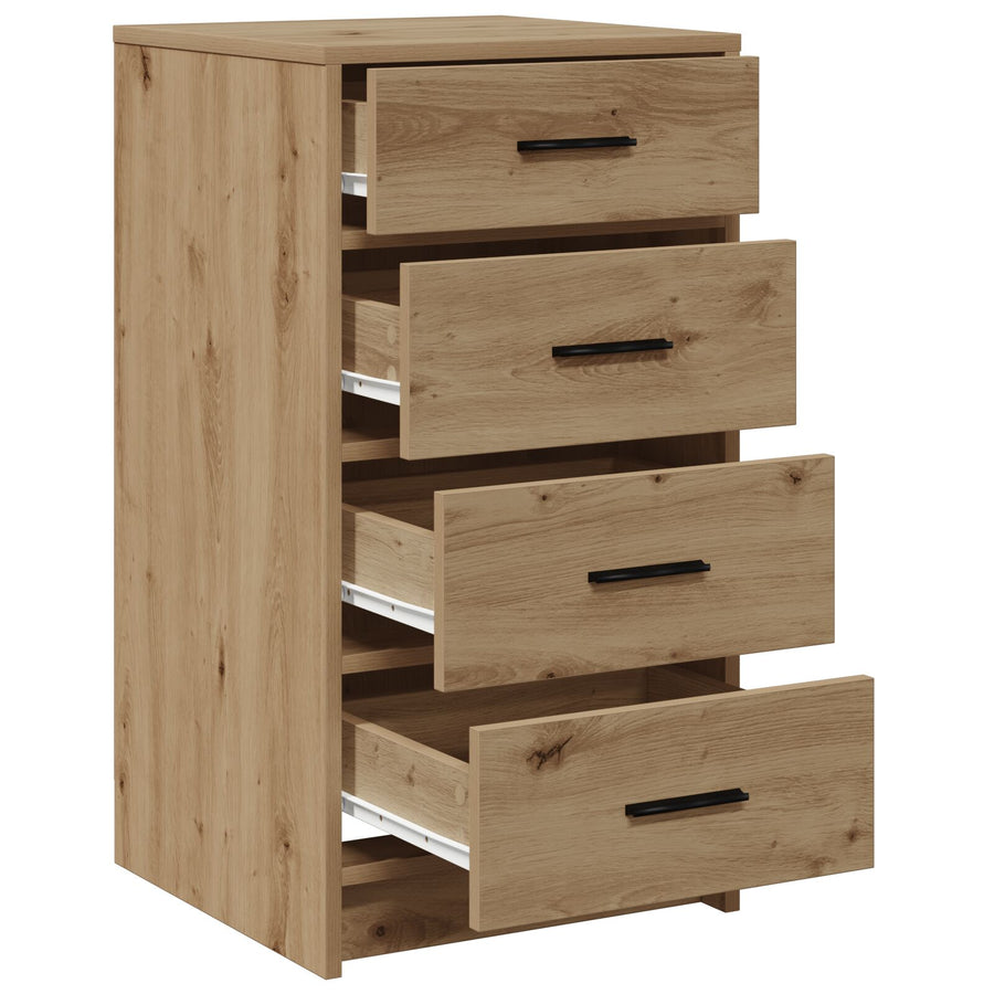 Sideboard 40X41X75 Cm Bewerkt Hout Artisan eiken
