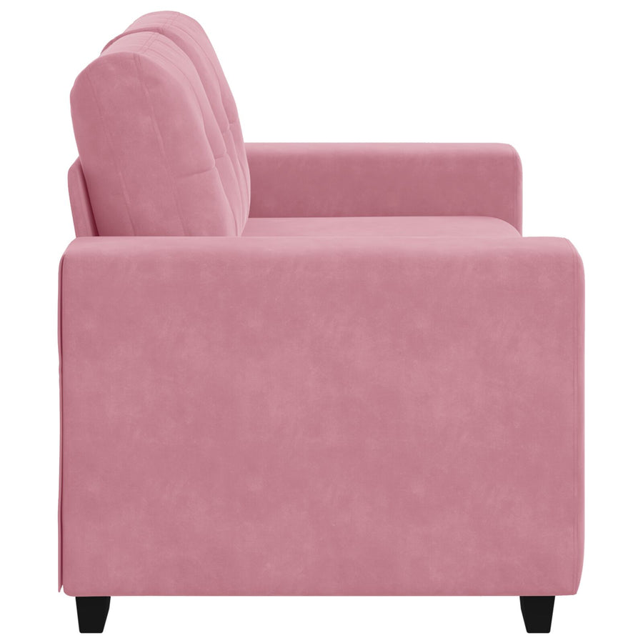 Loveseat Bank Fluweel Fluwelen Roze 120 cm