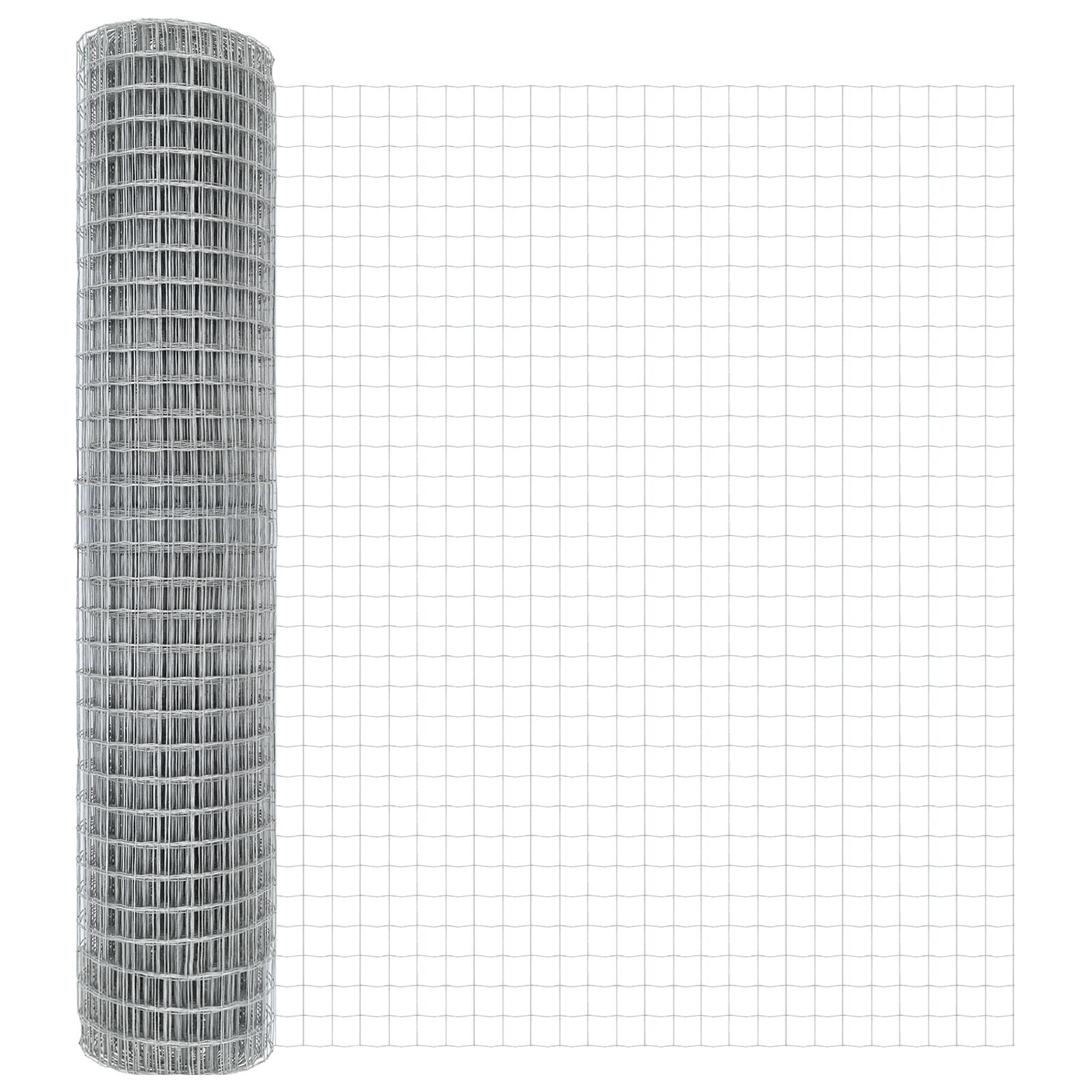 Tuinhek Set Set Van 2 Verzinkt Staal 10 X 1,5 M Duurzaam