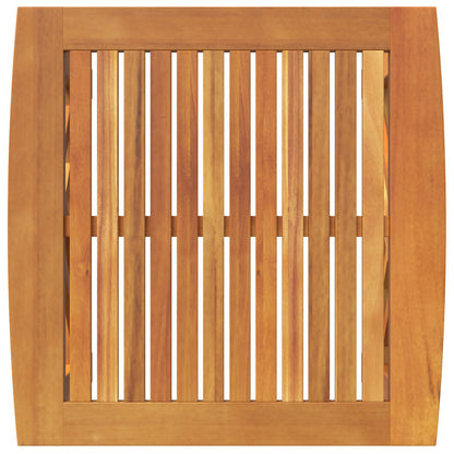 Tuin Bijzettafel Bruin 45X45X50 Cm Massief Acaciahout