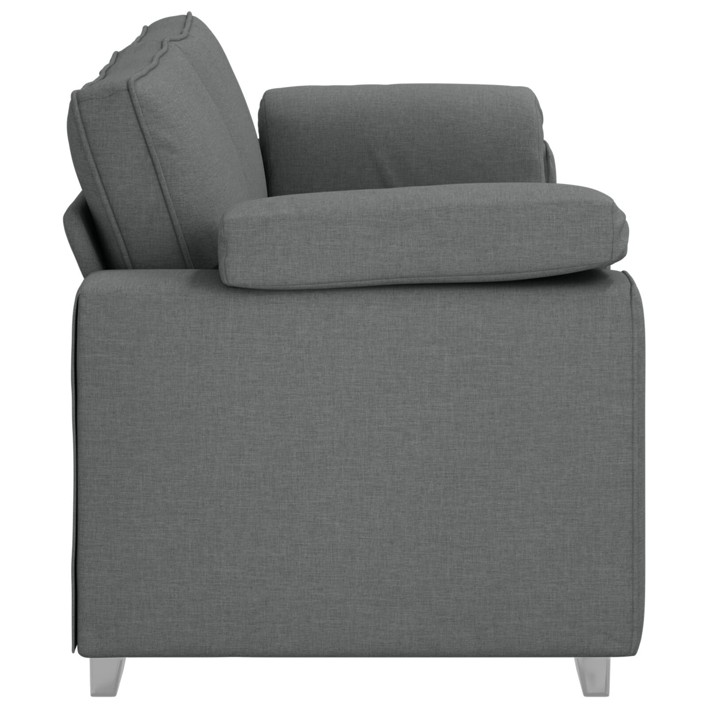 3-Zits Sofa Stof Donkergrijs 178 cm