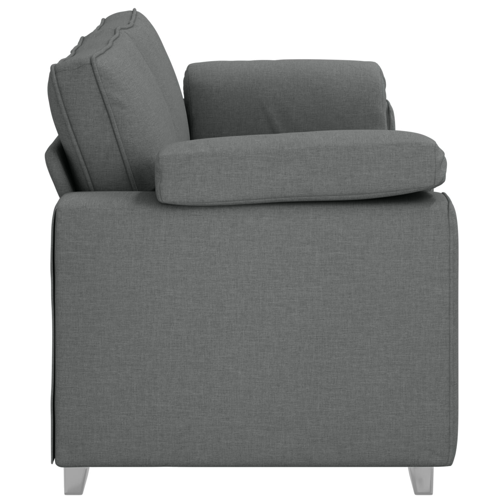 3-Zits Sofa Stof Donkergrijs 178 cm