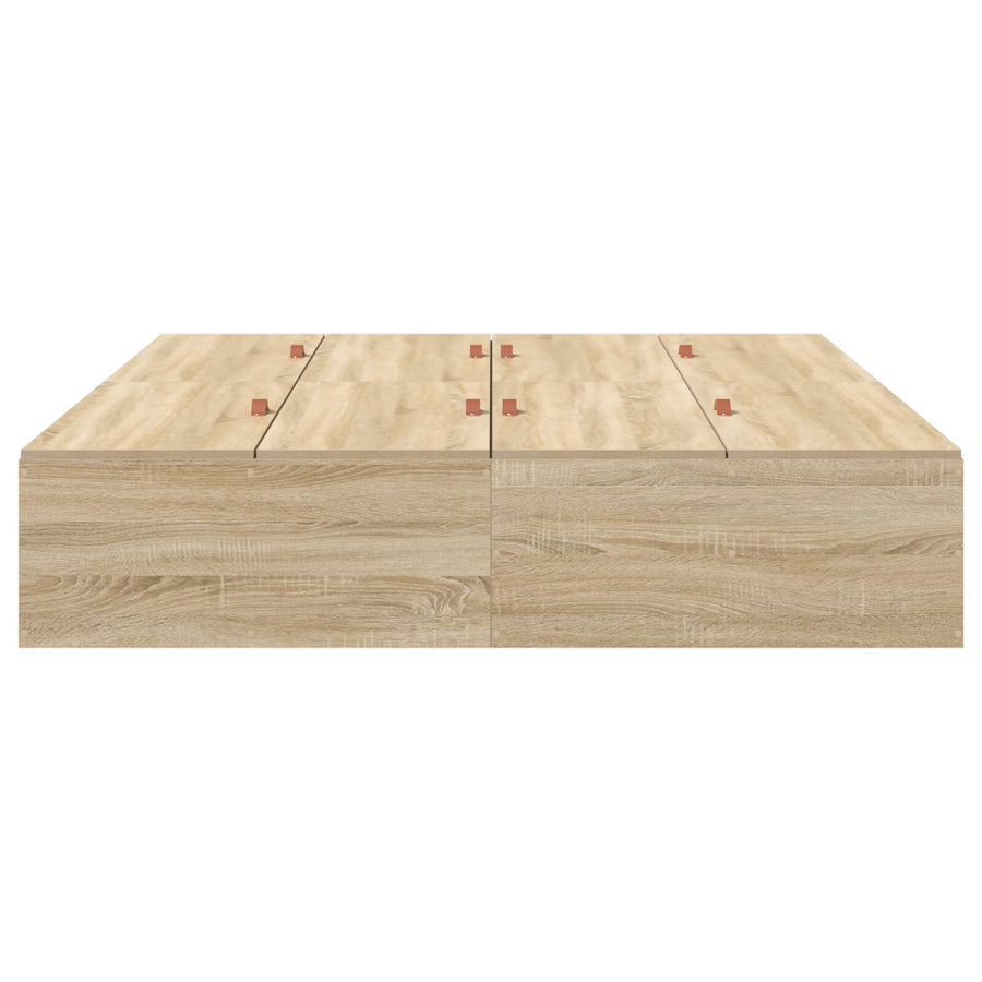Opbergbedframe Sonoma Eiken 150 x 200 cm