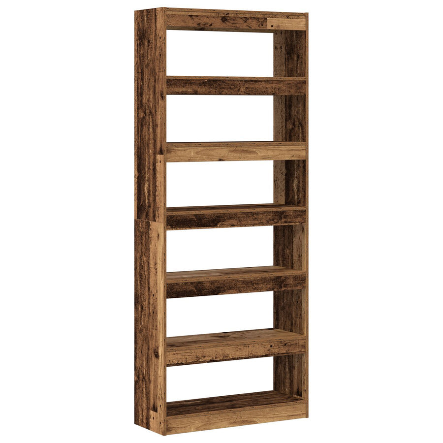 Oude Houten Boekenplank Oude Hout Bewerkt Hout 80 X 30 X 198 Cm
