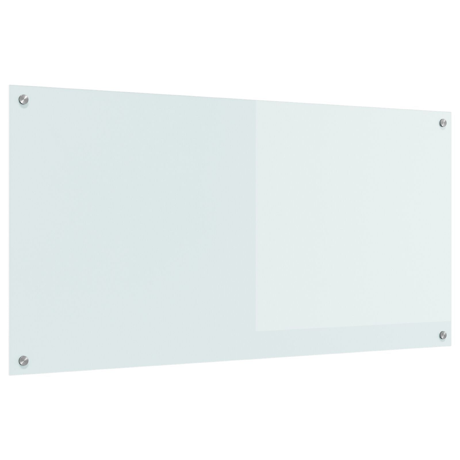 Keukenachterwand 120X60X0,6 Cm Tempered Glas Wit 120 x 60 cm
