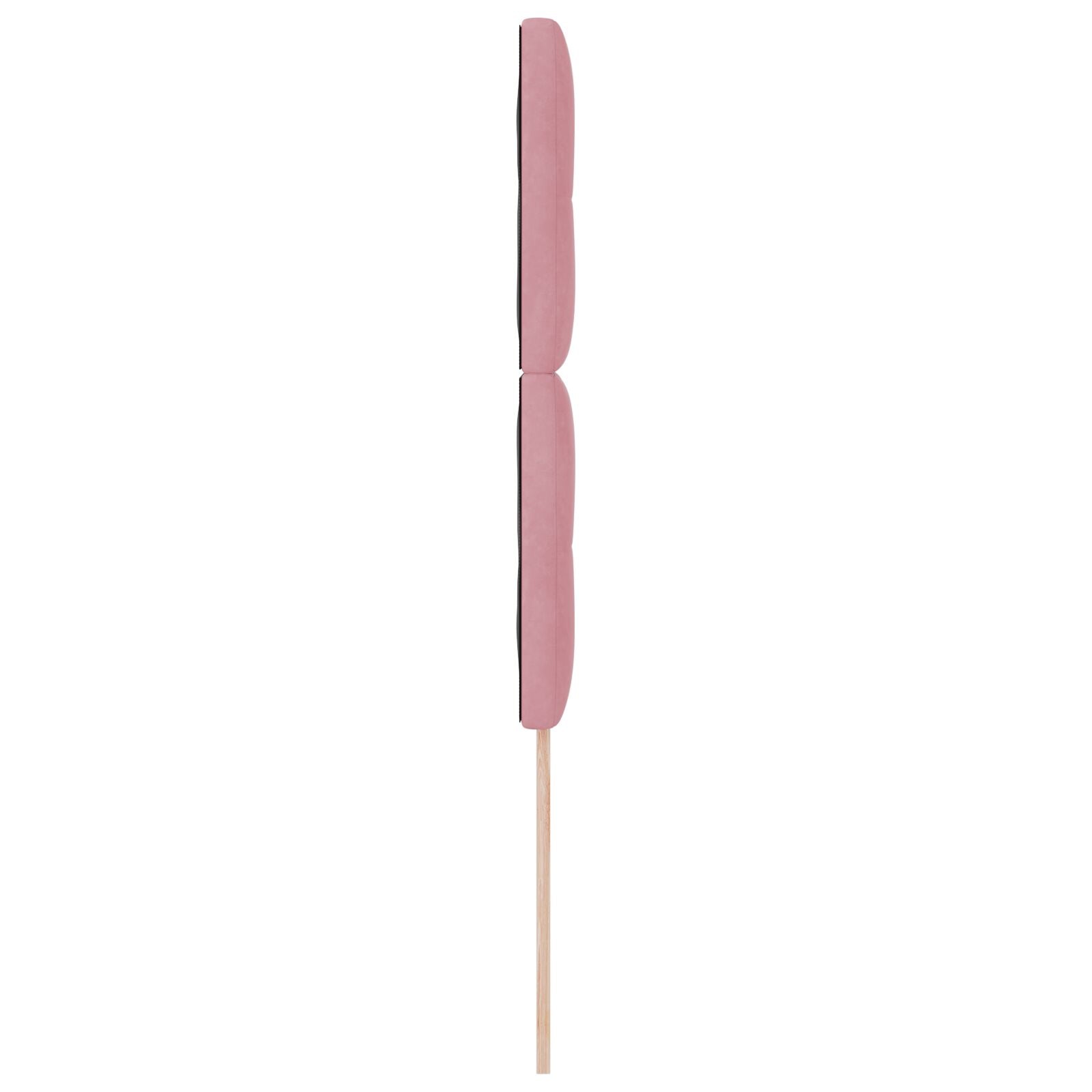 Hoofdbord Met Knopen Tufted Fluweel Roze 90 cm Hoog hoofdbord