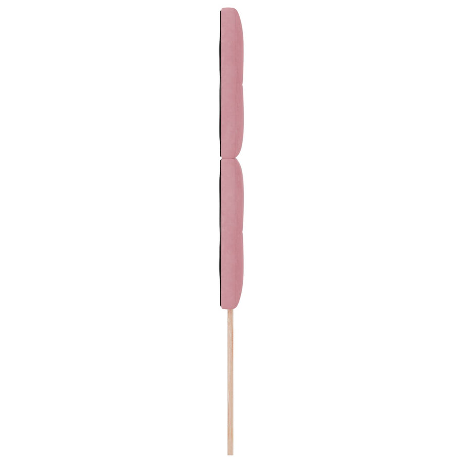 Hoofdbord Met Knopen Tufted Fluweel Roze 90 cm Hoog hoofdbord