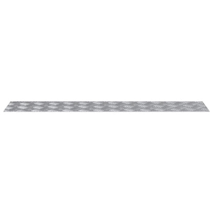 Aluminium Ruitplaten 4 Stuks Anti-Slip 100X20 Cm 100 x 20 x 0.3 cm Rechthoekig