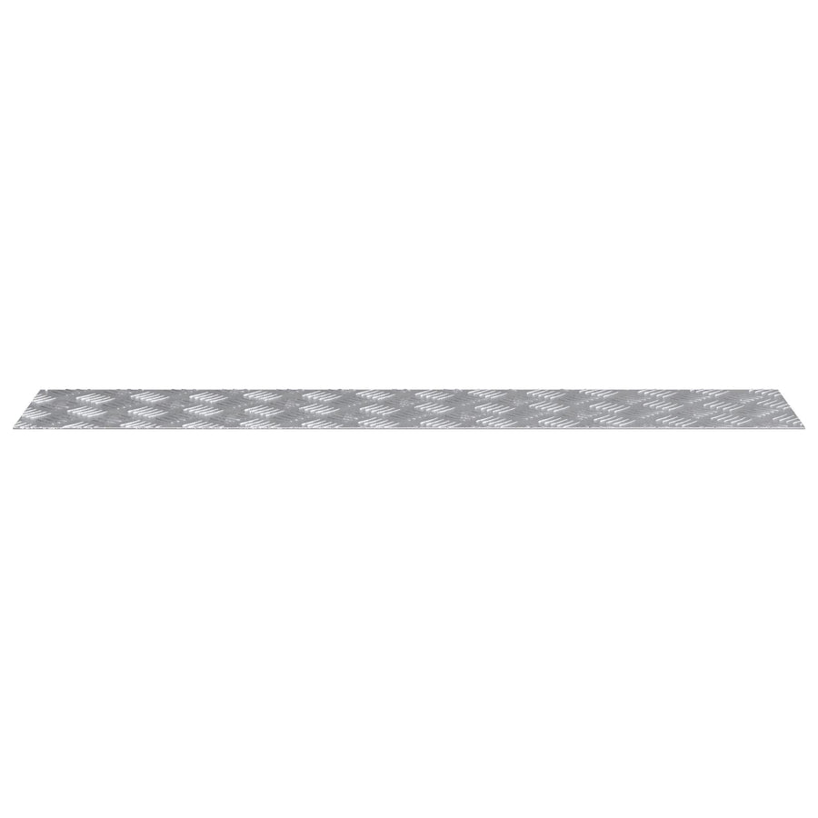 Aluminium Ruitplaten 4 Stuks Anti-Slip 100X20 Cm 100 x 20 x 0.3 cm Rechthoekig