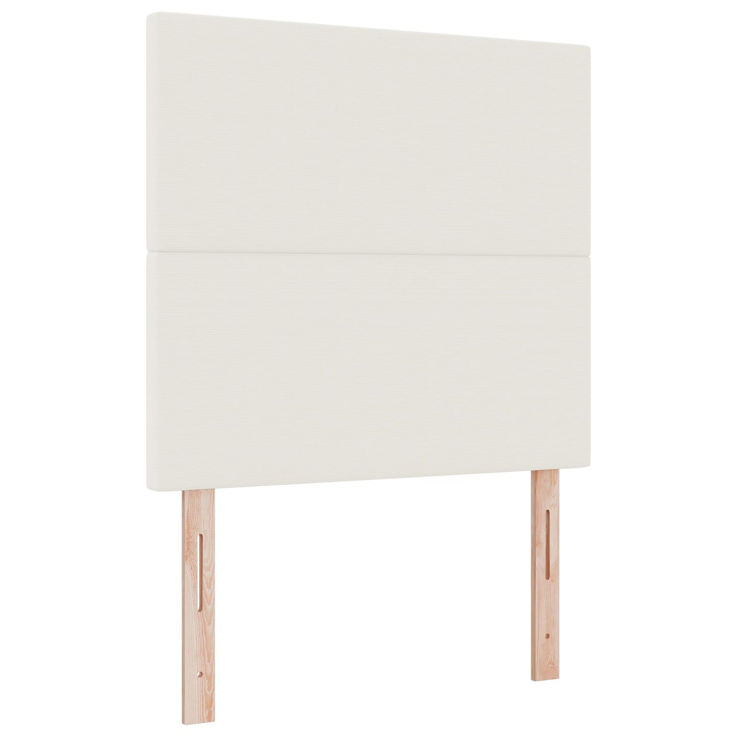 Hoofdbord Eenvoudig Ontwerp Corduroy Stof Crème 90 cm Hoog hoofdbord