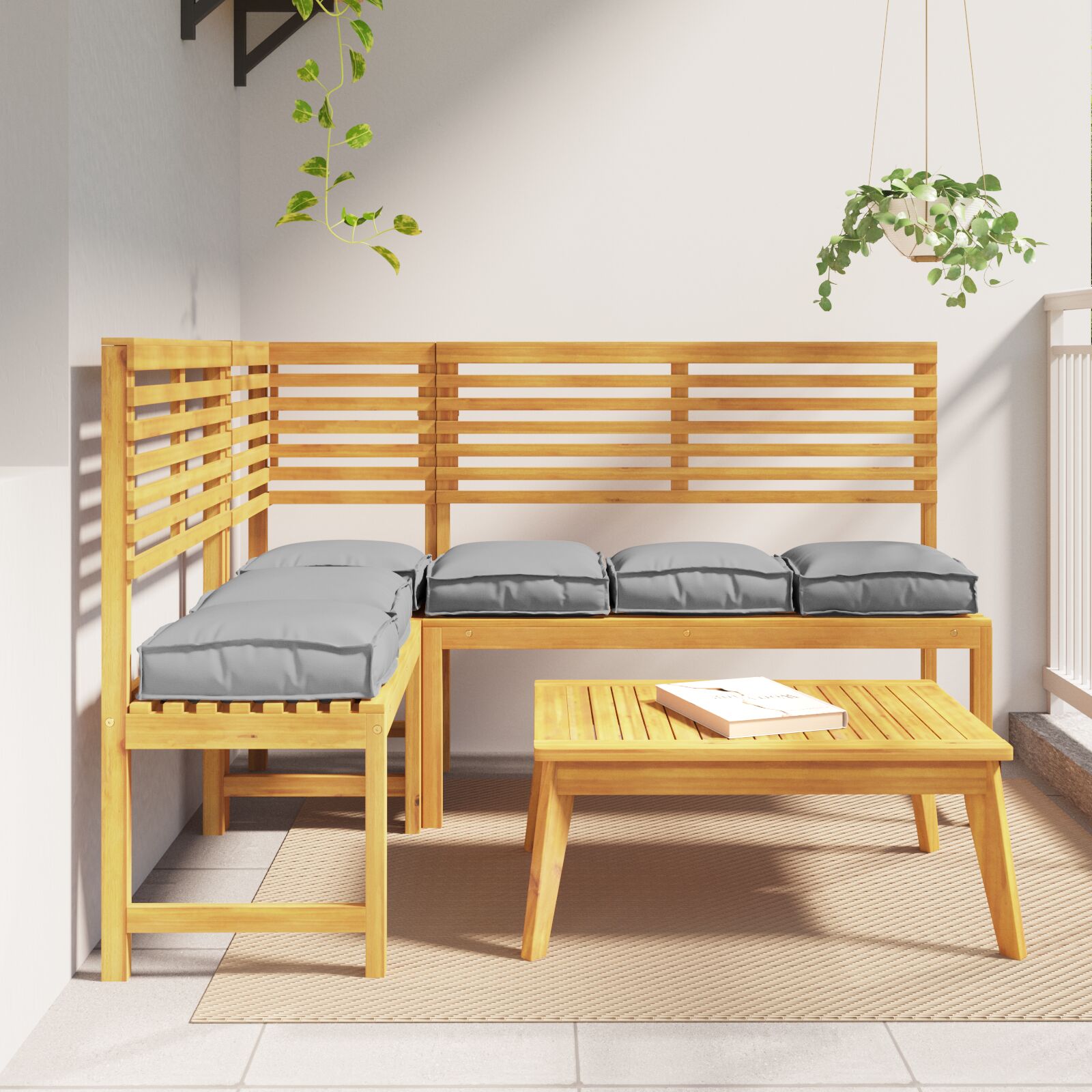 Palletkussens Voor Zit 6 Stuks 40X40X8 Cm Oxford Stof Grijs