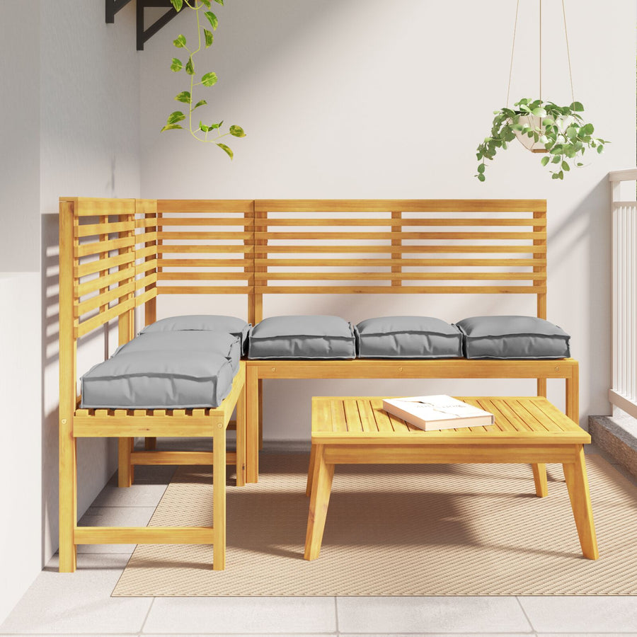 Palletkussens Voor Zit 6 Stuks 40X40X8 Cm Oxford Stof Grijs
