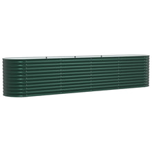 Tuin Verhoogd Bed Gegalvaniseerd Staal 400 x 80 x 81 cm Groen
