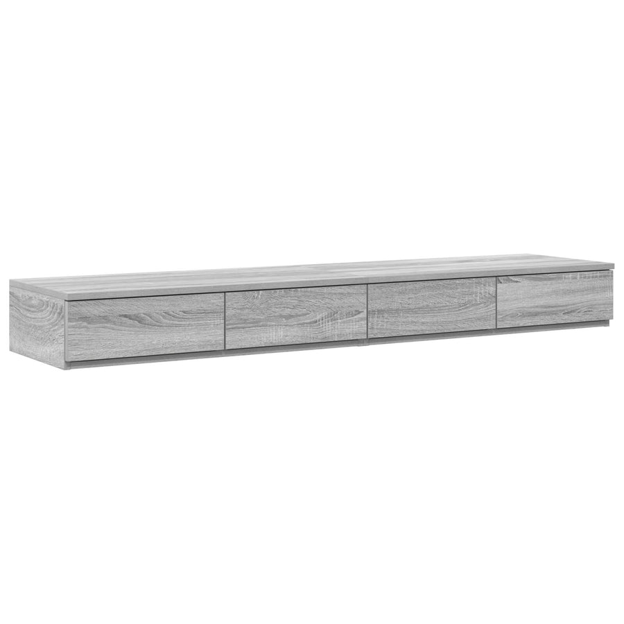 Opslagbedframe Grijs Sonoma Bewerkt Hout 160 X 200 Cm Artisanaal Eiken