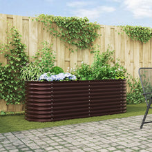 Tuinbed Gealvaniseerd Staal 240 x 80 x 81 cm Bruin