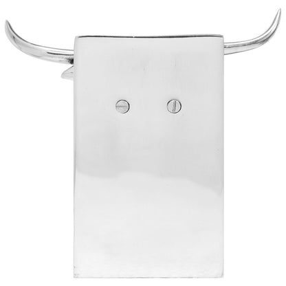 Boekensteunen 2 Stuks Zilver 17X15X27 Cm Aluminium Bull Stier