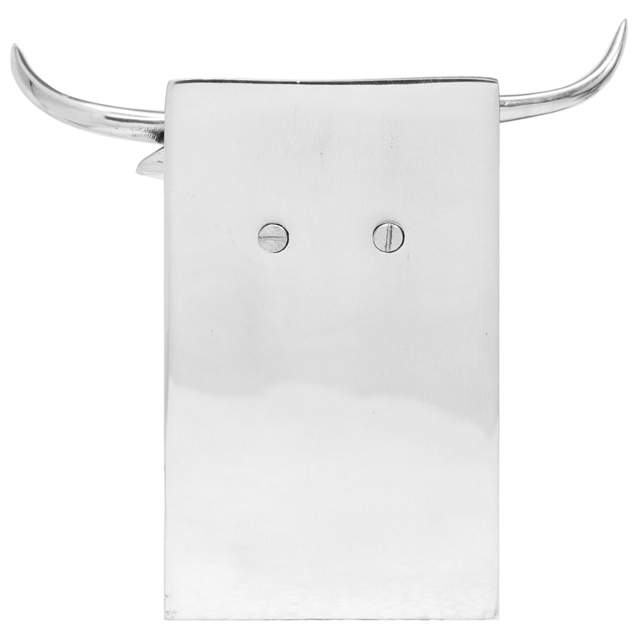 Boekensteunen 2 Stuks Zilver 17X15X27 Cm Aluminium Bull Stier
